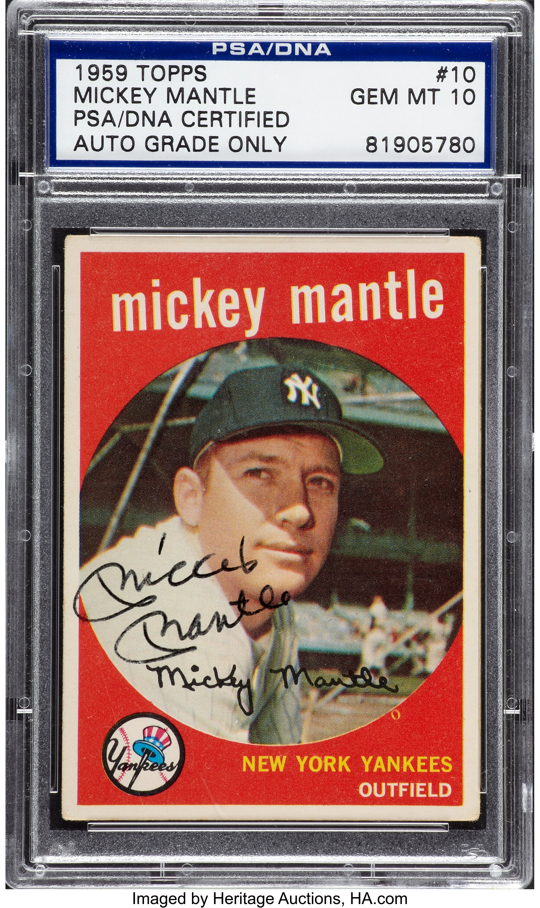 Mickey Mantle - Autographed Signed Baseball