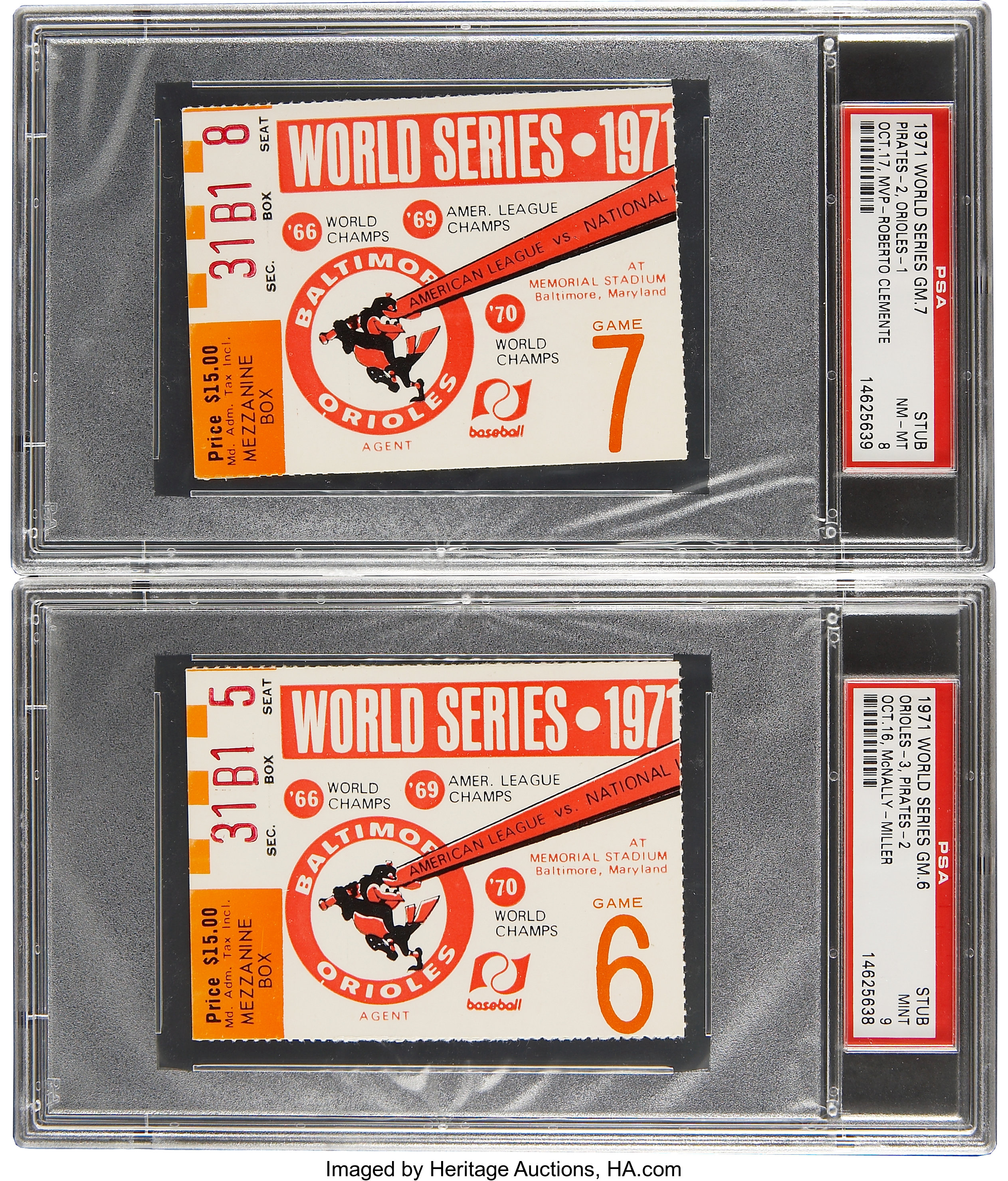 1971 WORLD SERIES PROGRAM Baltimore Orioles vs. Pittsburgh Pirates