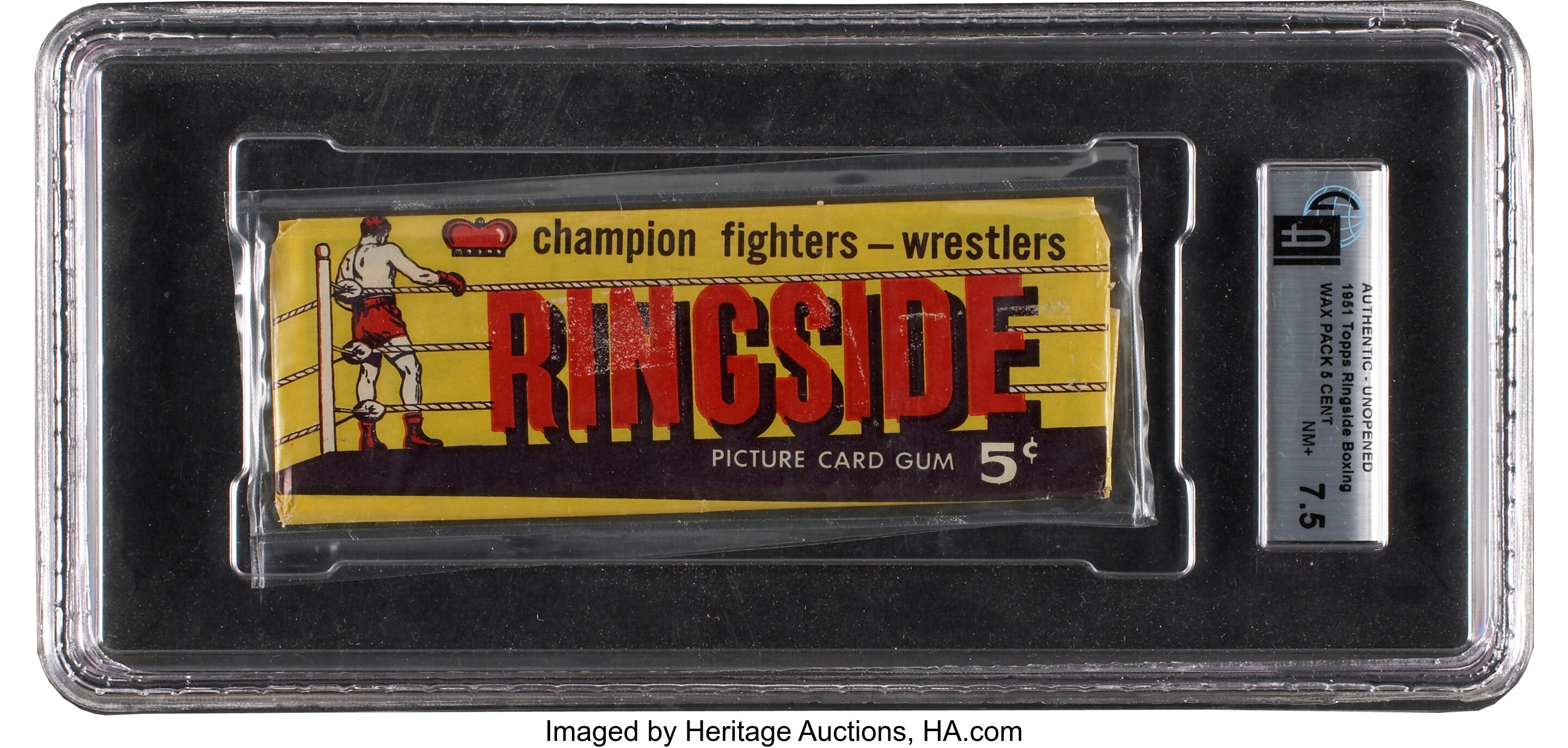 6 Boxing Cards Topps Ringside, 1951