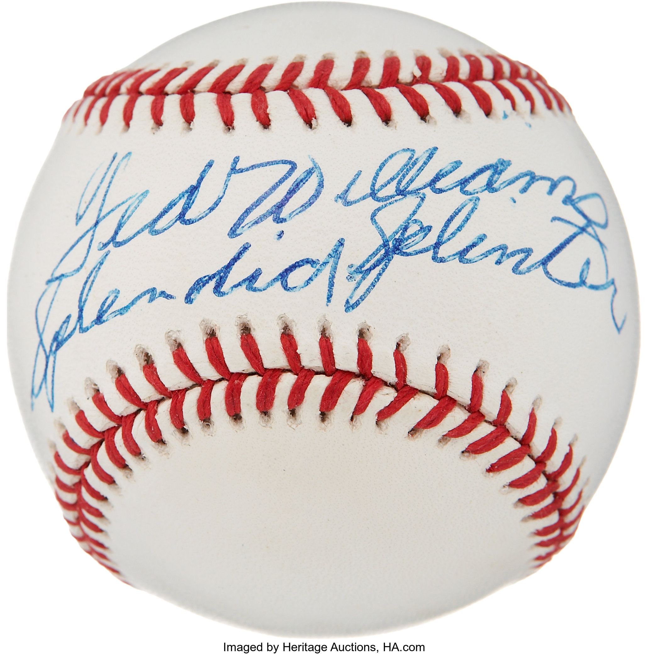 Lot Detail - Ted Williams Signed and Inscribed Triple Crown Winner