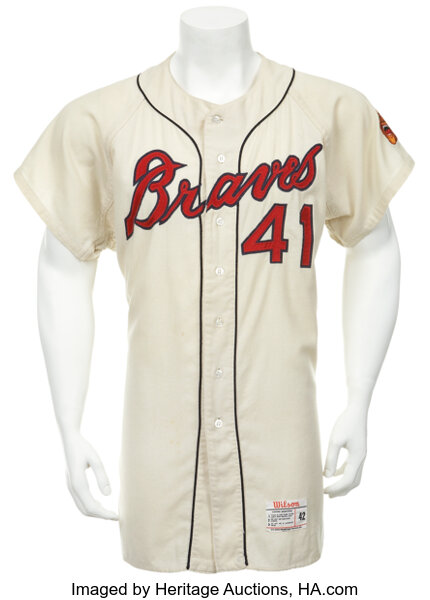 boston braves game worn jersey