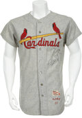 1957 St. Louis Cardinals Game Worn Jersey. Baseball