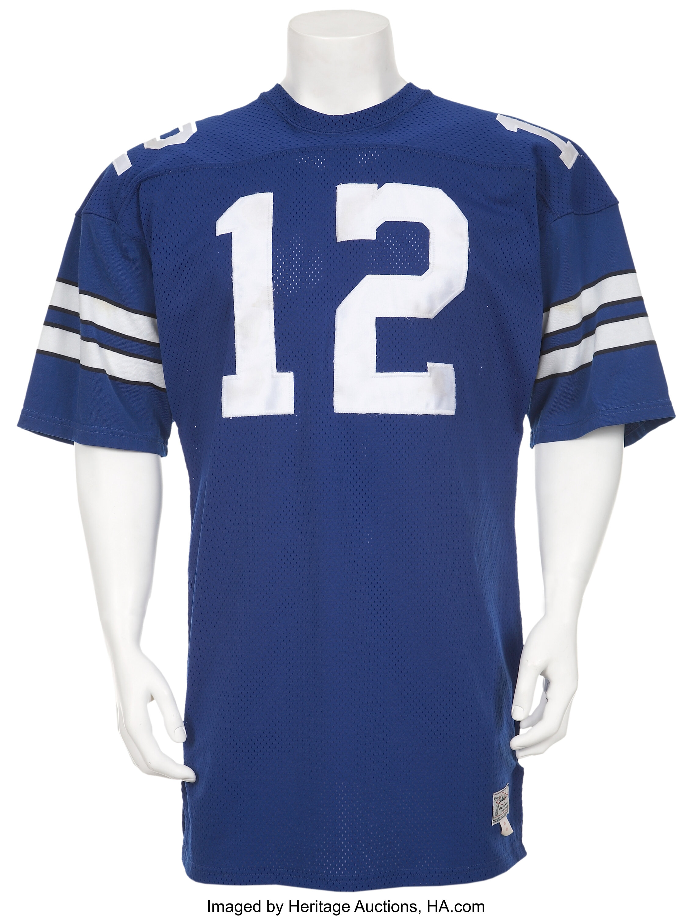 Men's Mitchell & Ness Roger Staubach Royal Dallas Cowboys 1971 Authentic  Retired Player Jersey