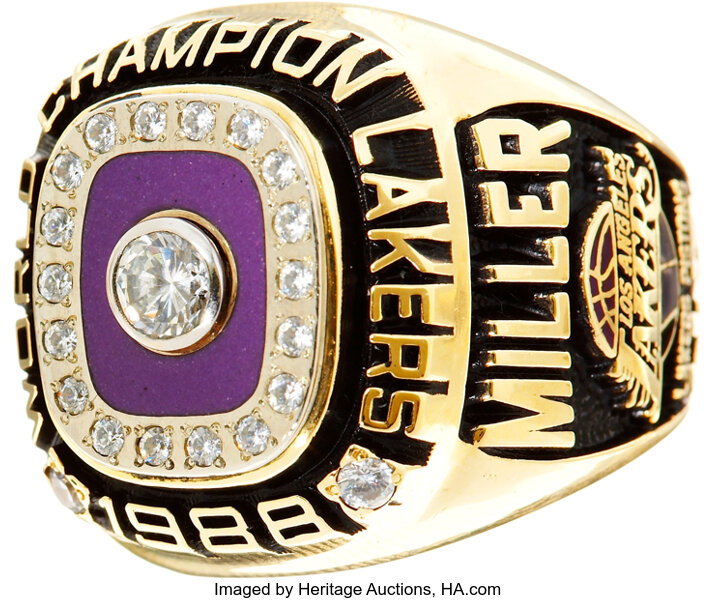 1988 Los Angeles Lakers NBA Championship Players Ring Presented To