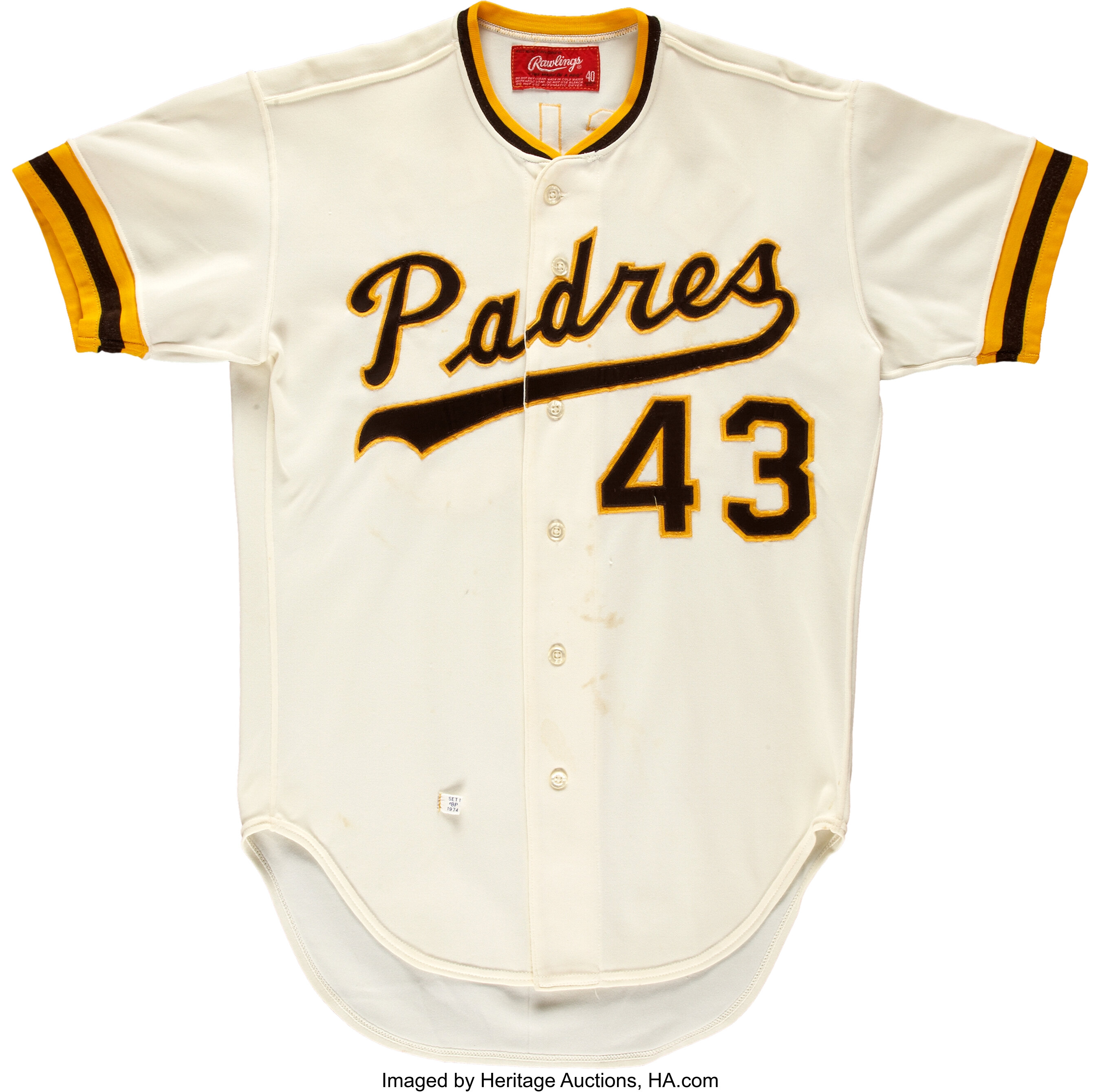 San Diego Padres Game Worn Used Goodman Sons Jersey