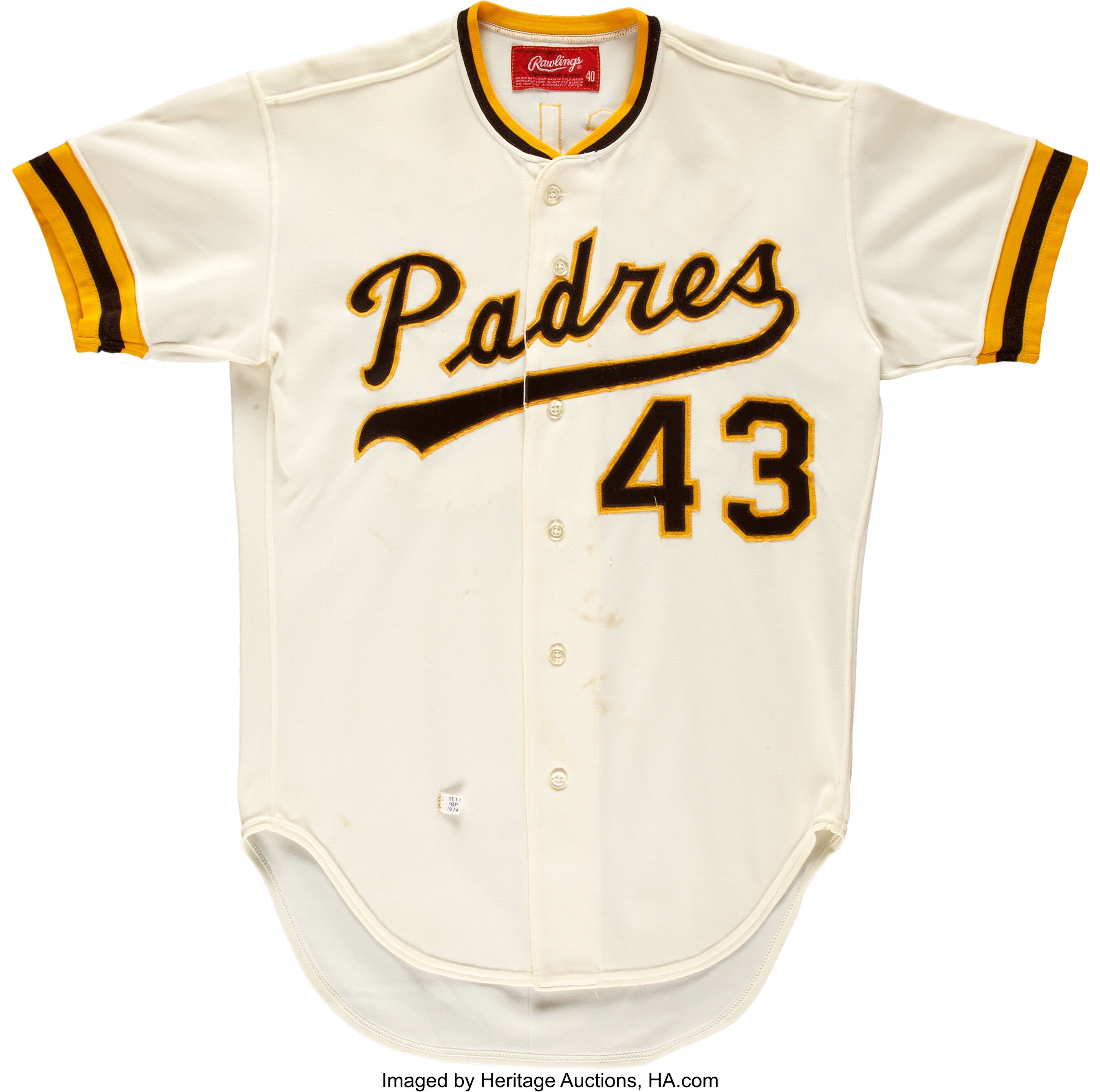 1974 Dave Freisleben San Diego Padres Game Worn Jersey. , Lot #44100