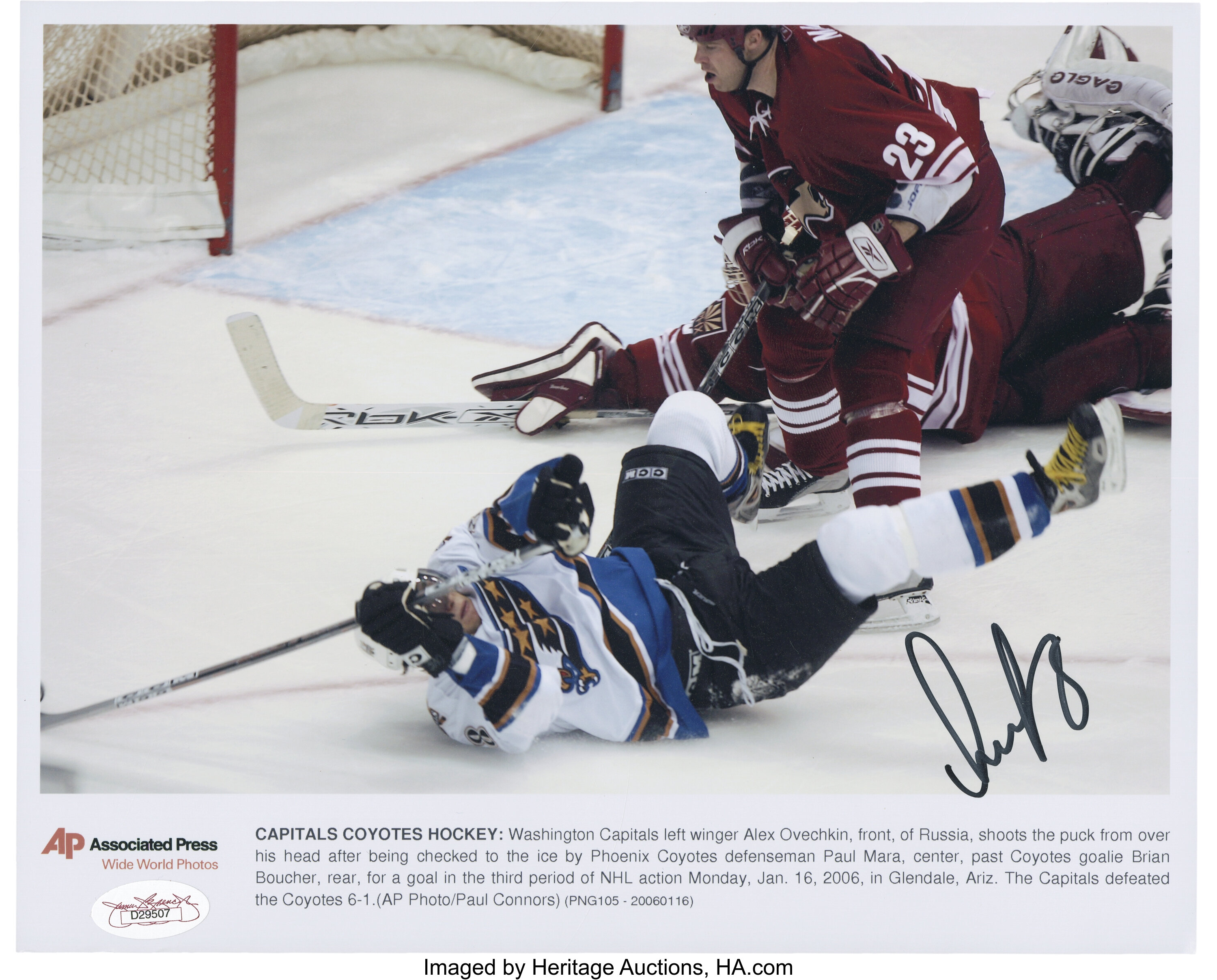 Alex Ovechkin Signed Photograph Hockey Collectibles Others Lot 41175 Heritage Auctions