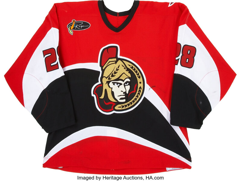 2003-04 Todd White Game Worn Ottawa Senators Jersey. Hockey, Lot #44158