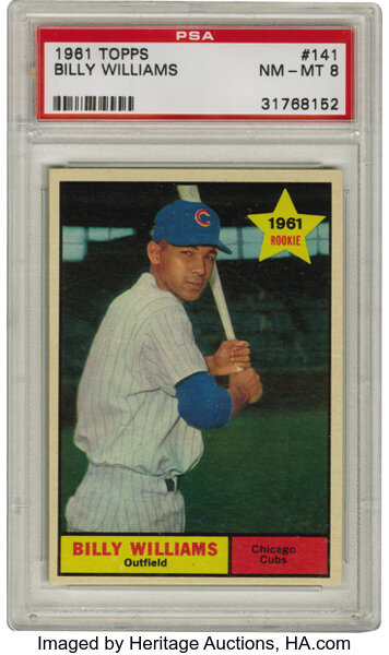 1961 Topps Billy Williams 141 Psa Nm Mt 8 A Stalwart For