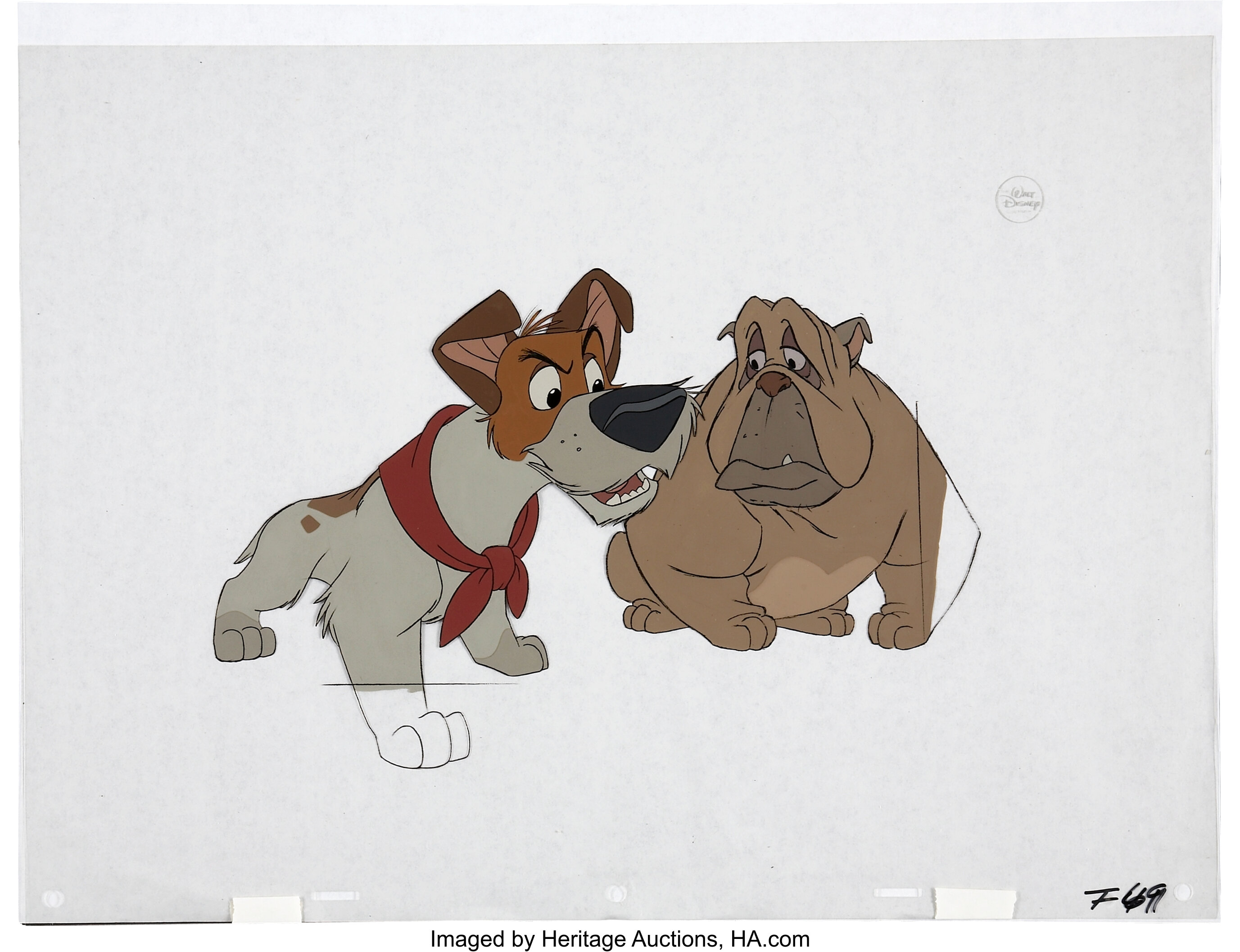 Oliver And Company Original Production Cel Movietv Memorabilia Lot 50351 Heritage Auctions 