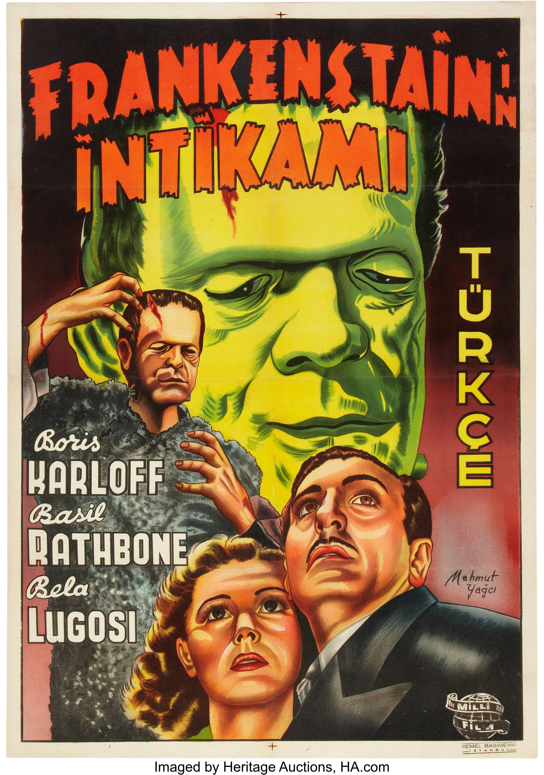 Son of Frankenstein (Universal, 1939). Turkish Poster (27.5" X | Lot ...
