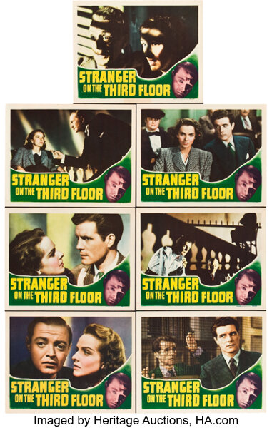 Stranger On The Third Floor Rko 1940 Lobby Cards 7 11