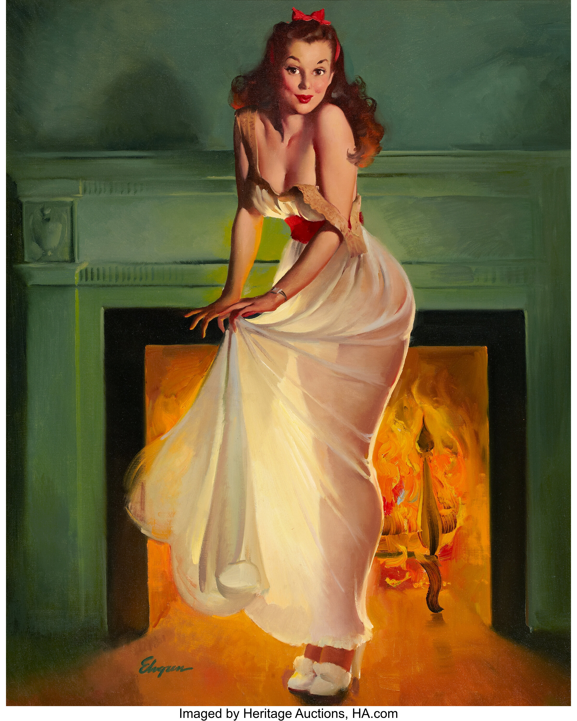 Gil Elvgren American 1914 1980 Sheer Delight This Soots Me Lot 96085 Heritage Auctions 1108