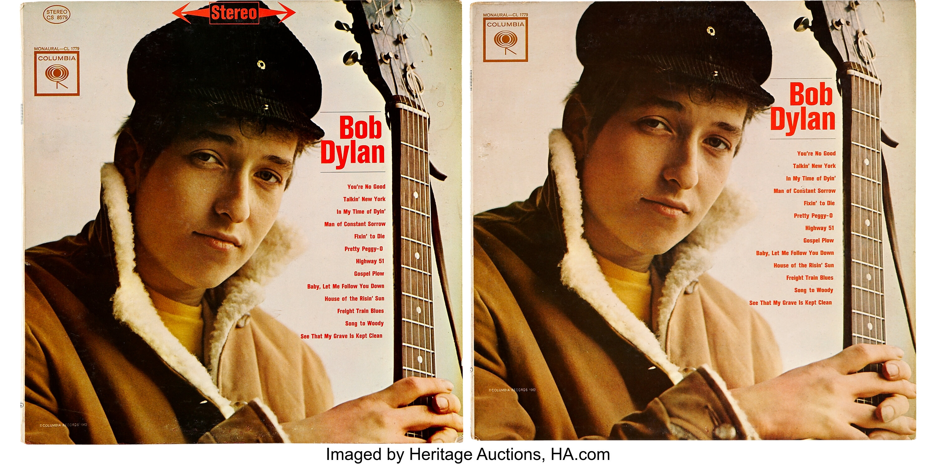 Bob Dylan LP Group (Columbia 1779/8579, 1962).... (Total: 2 Items