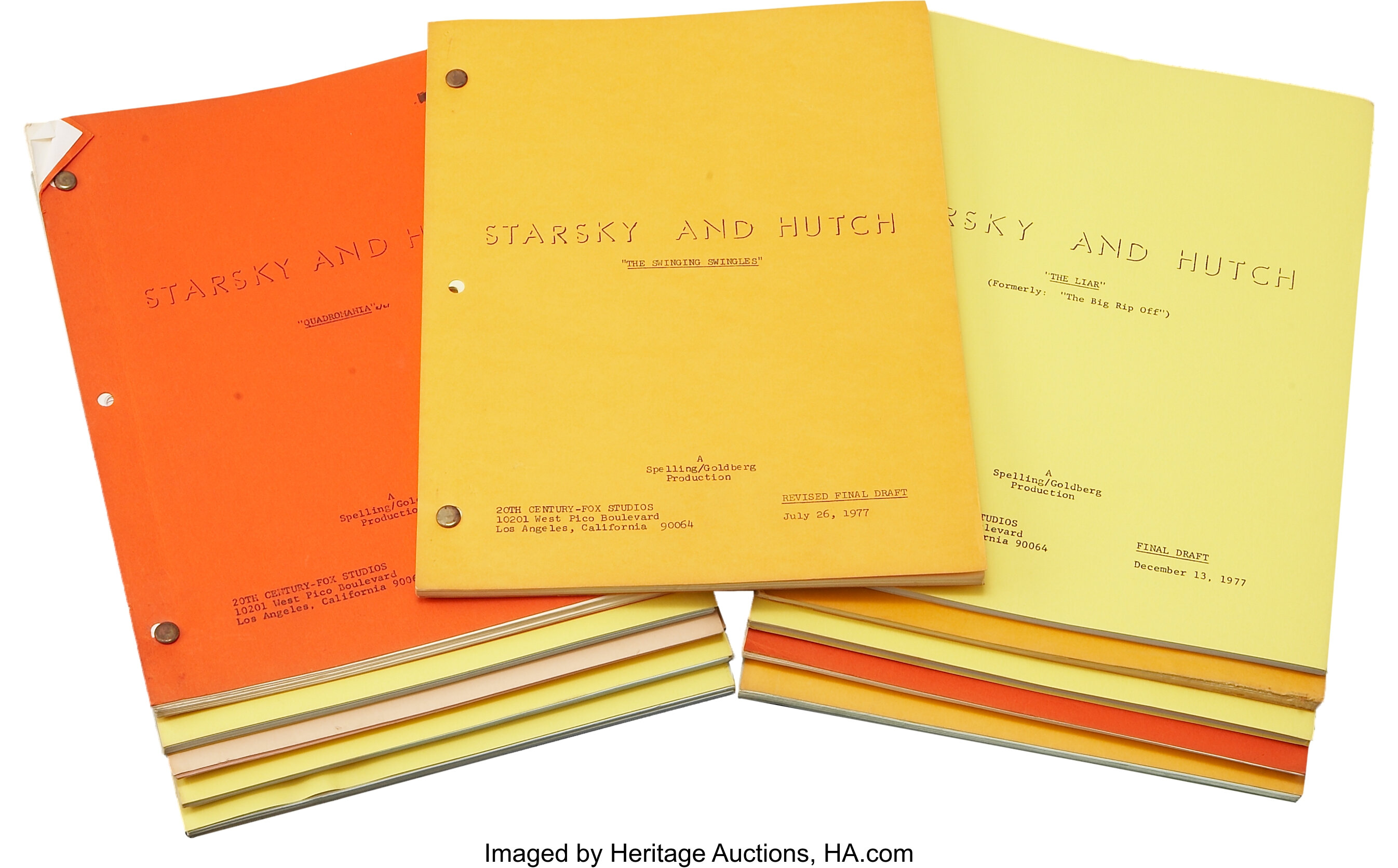 Starsky & Hutch Television Script Collection.... (Total: 45 ) | Lot ...