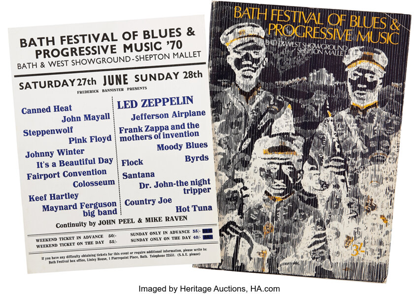 Bath Festival of Blues and Progressive Music Handbill and Program | Lot  #49478 | Heritage Auctions