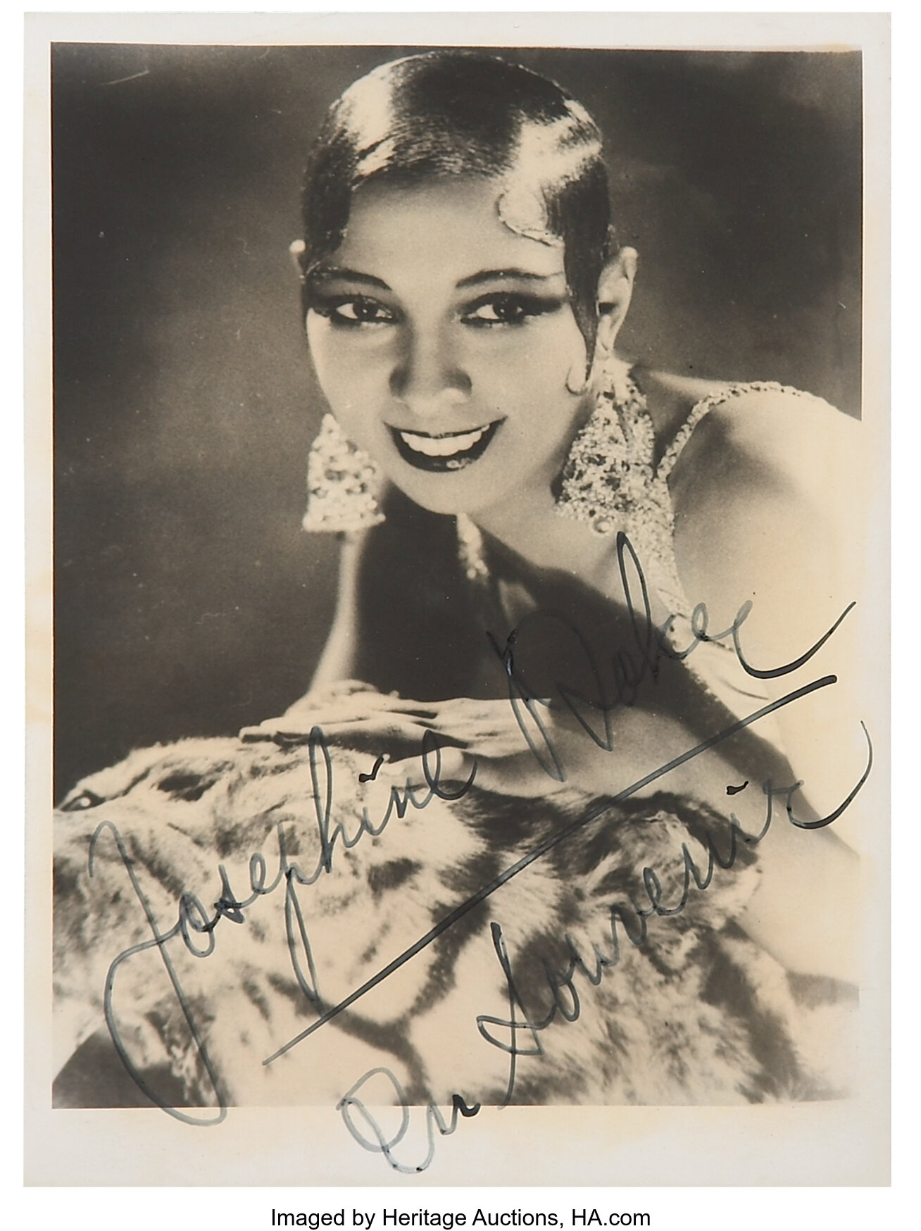 Josephine Baker Signed Photo Movie Tv Memorabilia Autographs Lot Heritage Auctions