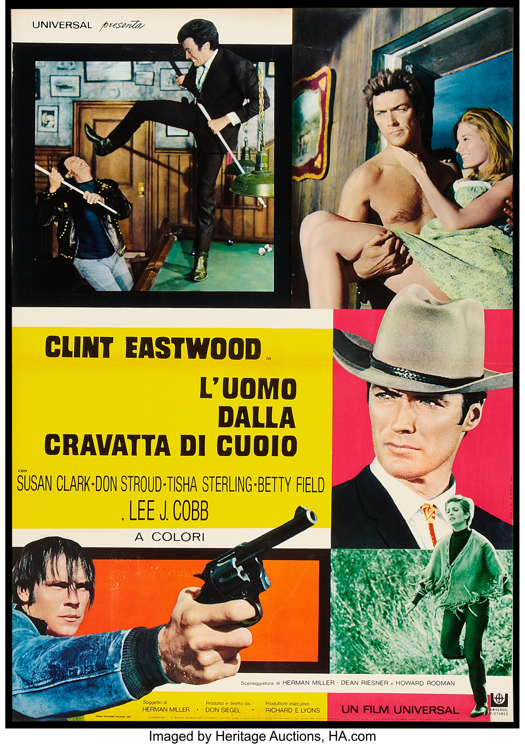 Coogan's Bluff (Universal, 1968). Italian Folio (26.5