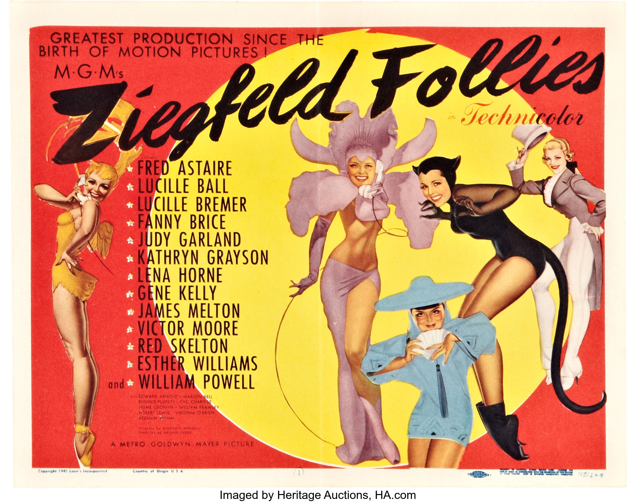 Ziegfeld Follies (MGM, 1945). Title Lobby Card (11