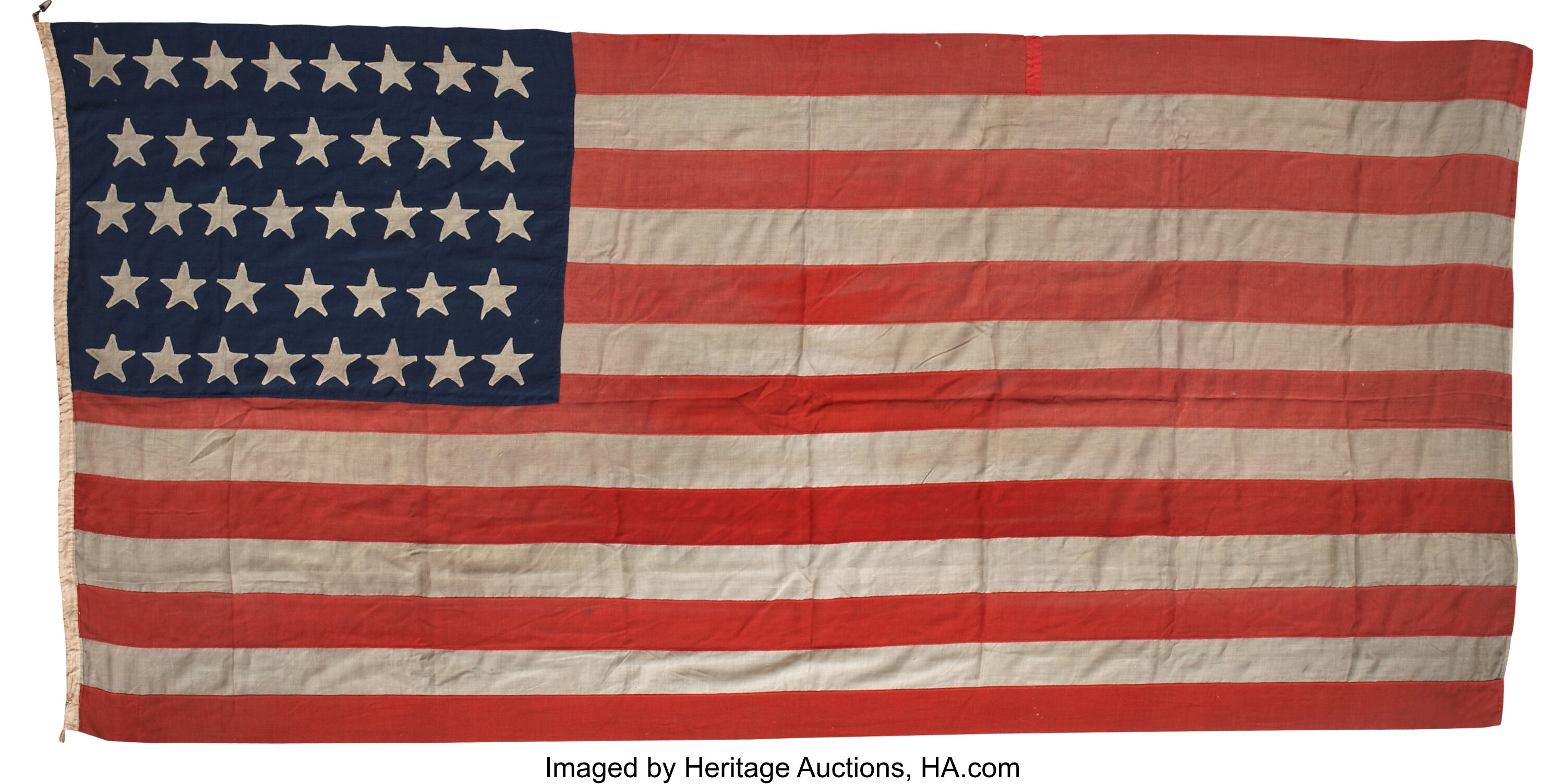 United States Thirty-eight Star Flag, Circa 1877.... Antiques | Lot ...