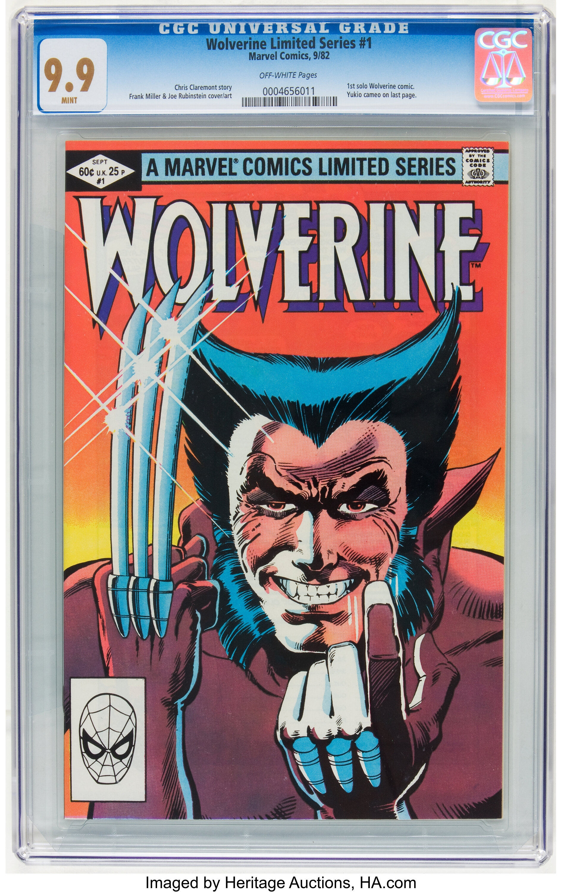 Wolverine (Limited Series) #1 (Marvel, 1982) CGC MT 9.9 Off-white | Lot  #92239 | Heritage Auctions