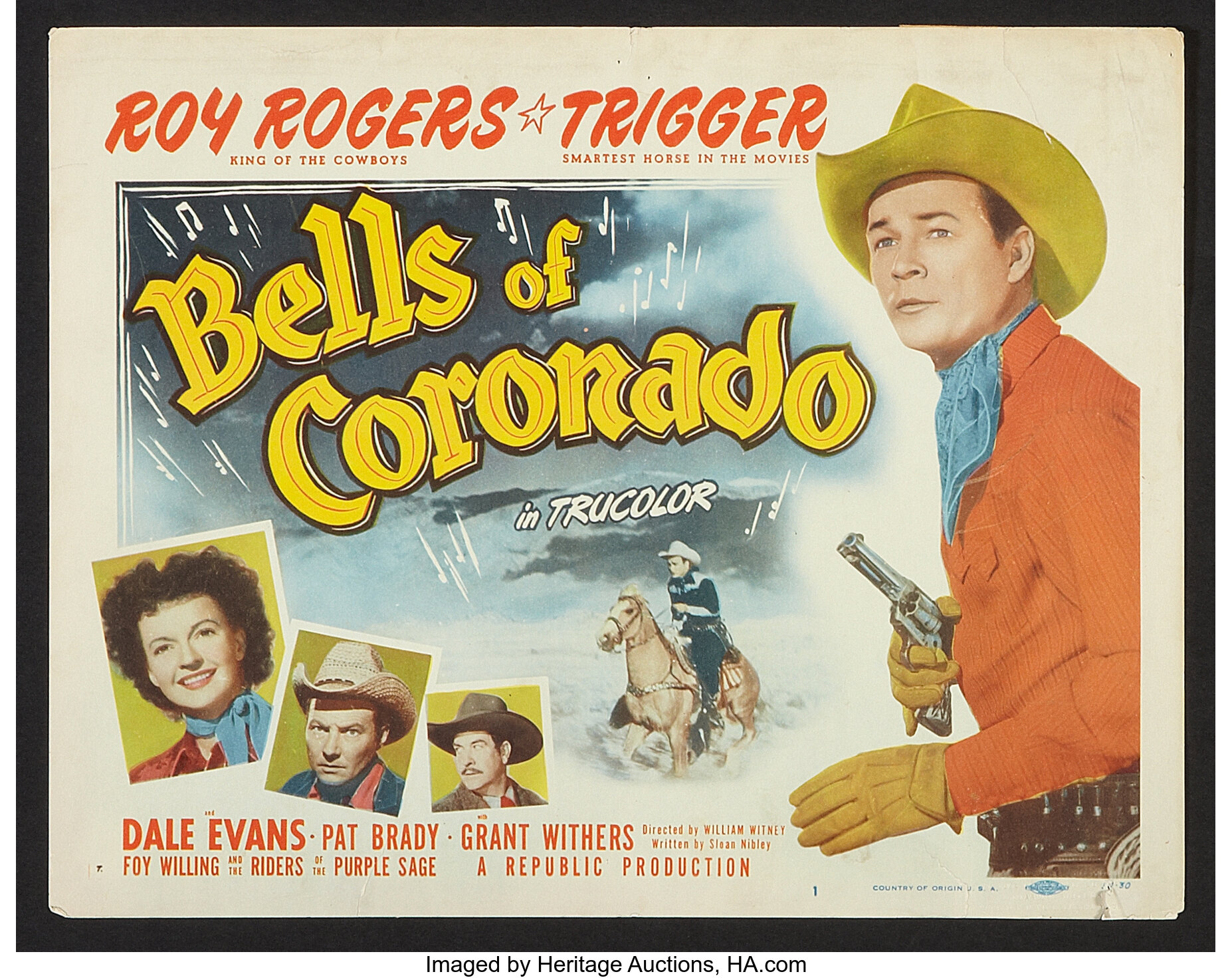 Bells of Coronado (Republic, 1950). Lobby Card Set of 8 (11