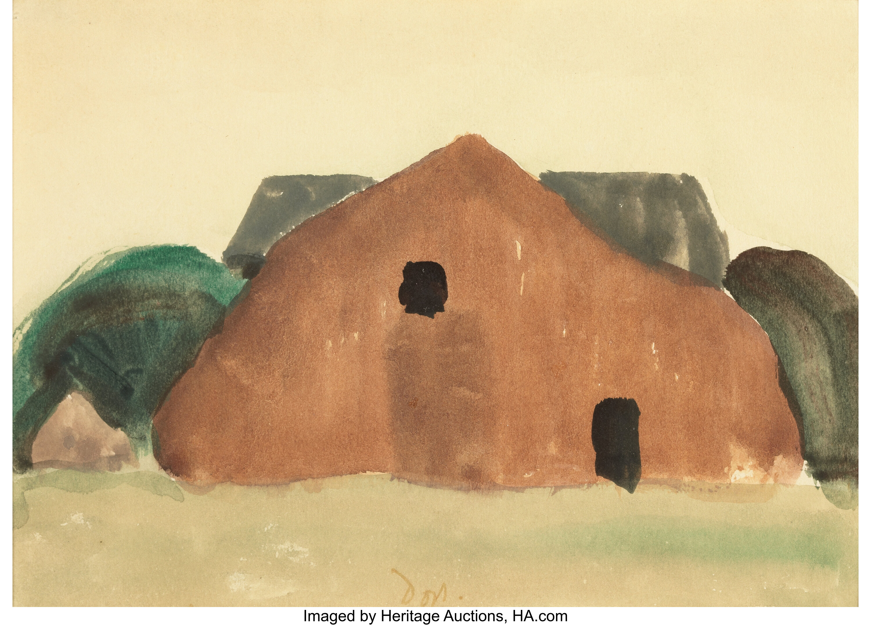 Arthur Garfield Dove American 1880 1946 Brown Barn 1935