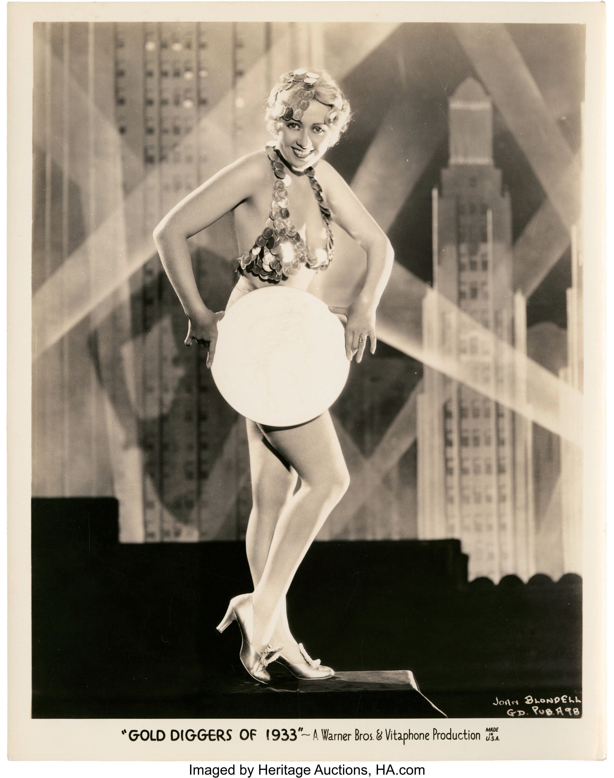 GOLD DIGGERS OF 1933 Warner film with Joan Blondell Stock Photo