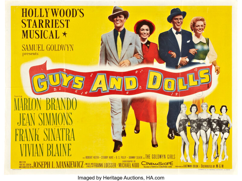 Guys And Dolls Mgm 1955 British Quad 30 X 40 Movie Lot 900 Heritage Auctions