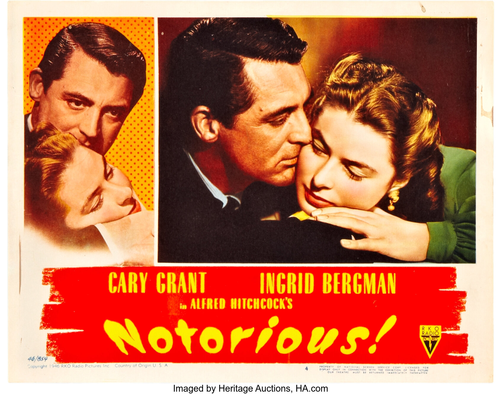 Notorious (RKO, 1946). Lobby Card (11