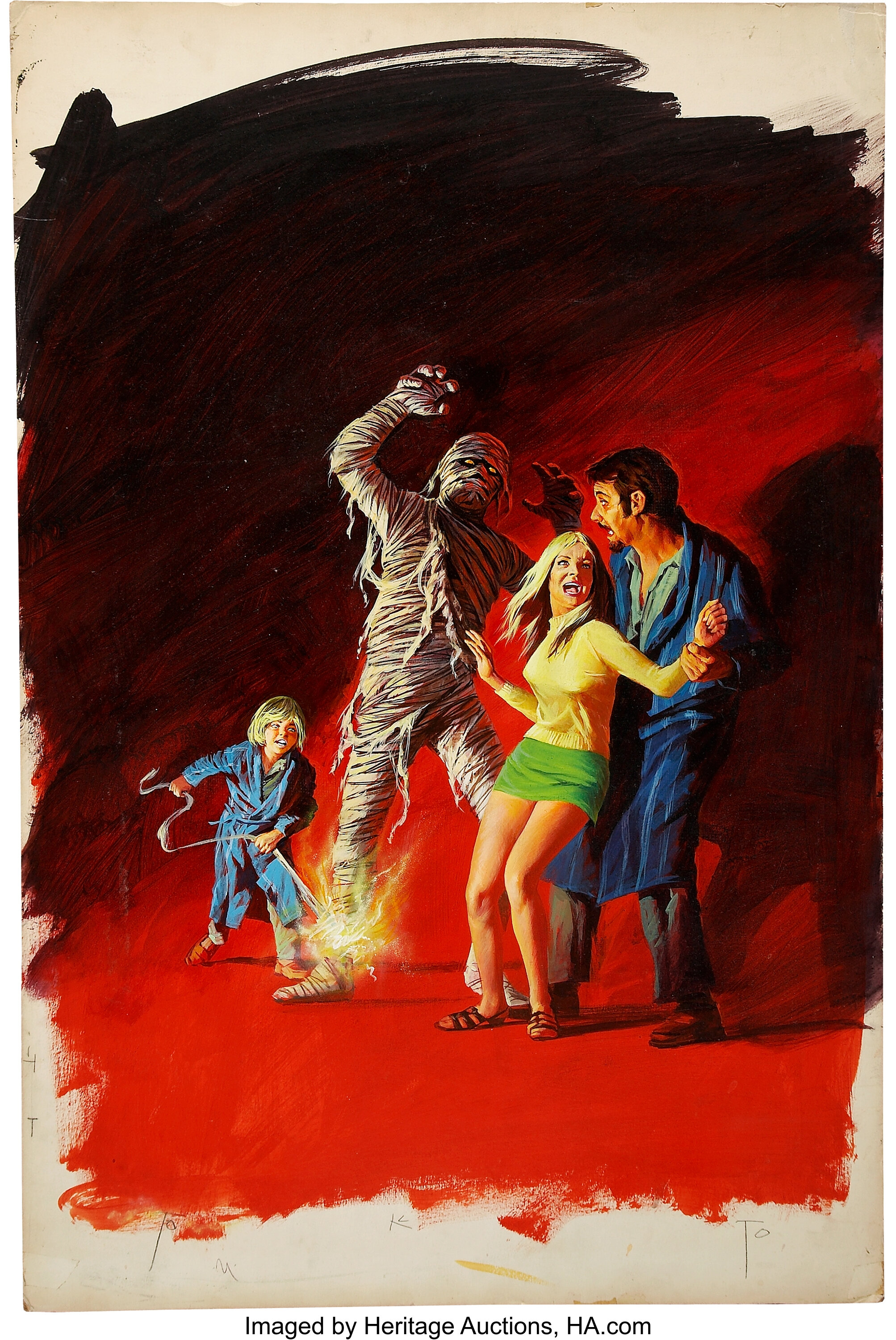 Basil Gogos Eerie 30 Cover Original Art (Warren, 1970).... Lot 93042 Heritage Auctions