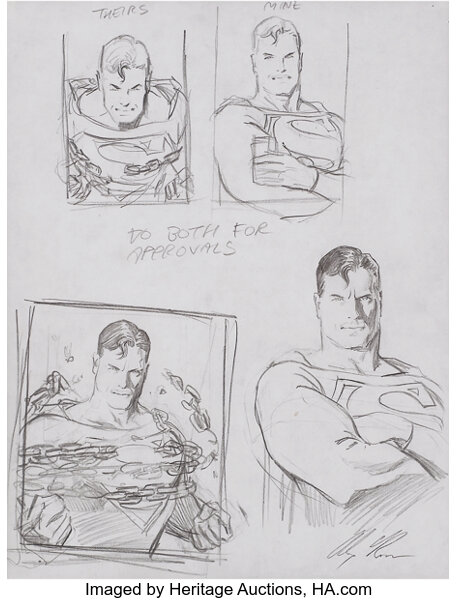 superman alex ross sketch