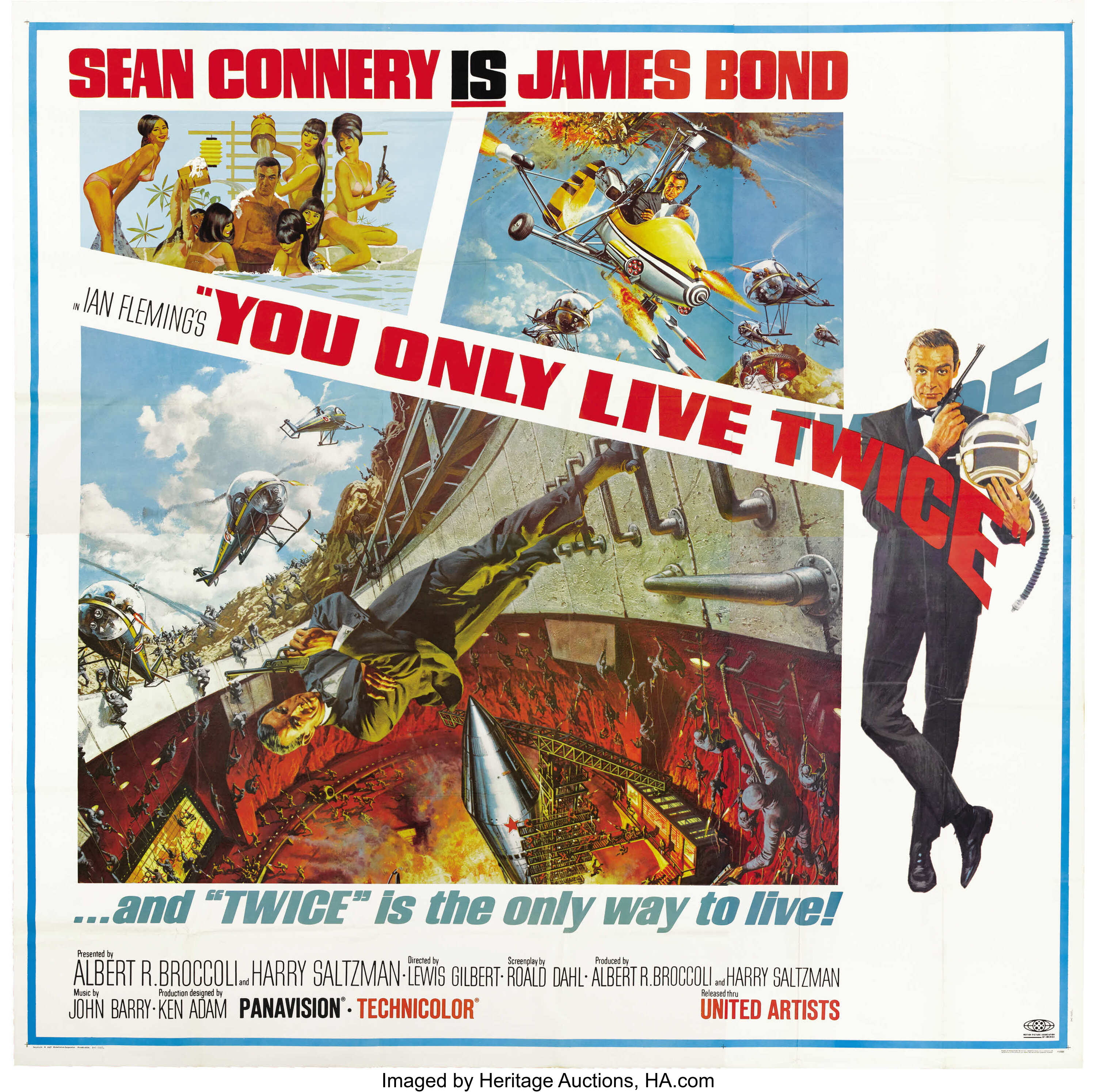 You Only Live Twice United Artists 1967 Six Sheet 81 X Lot 248 Heritage Auctions