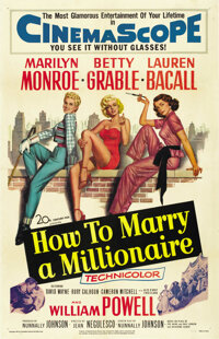 How to Marry a Millionaire (20th Century Fox, 1953). One Sheet (27" X 41")