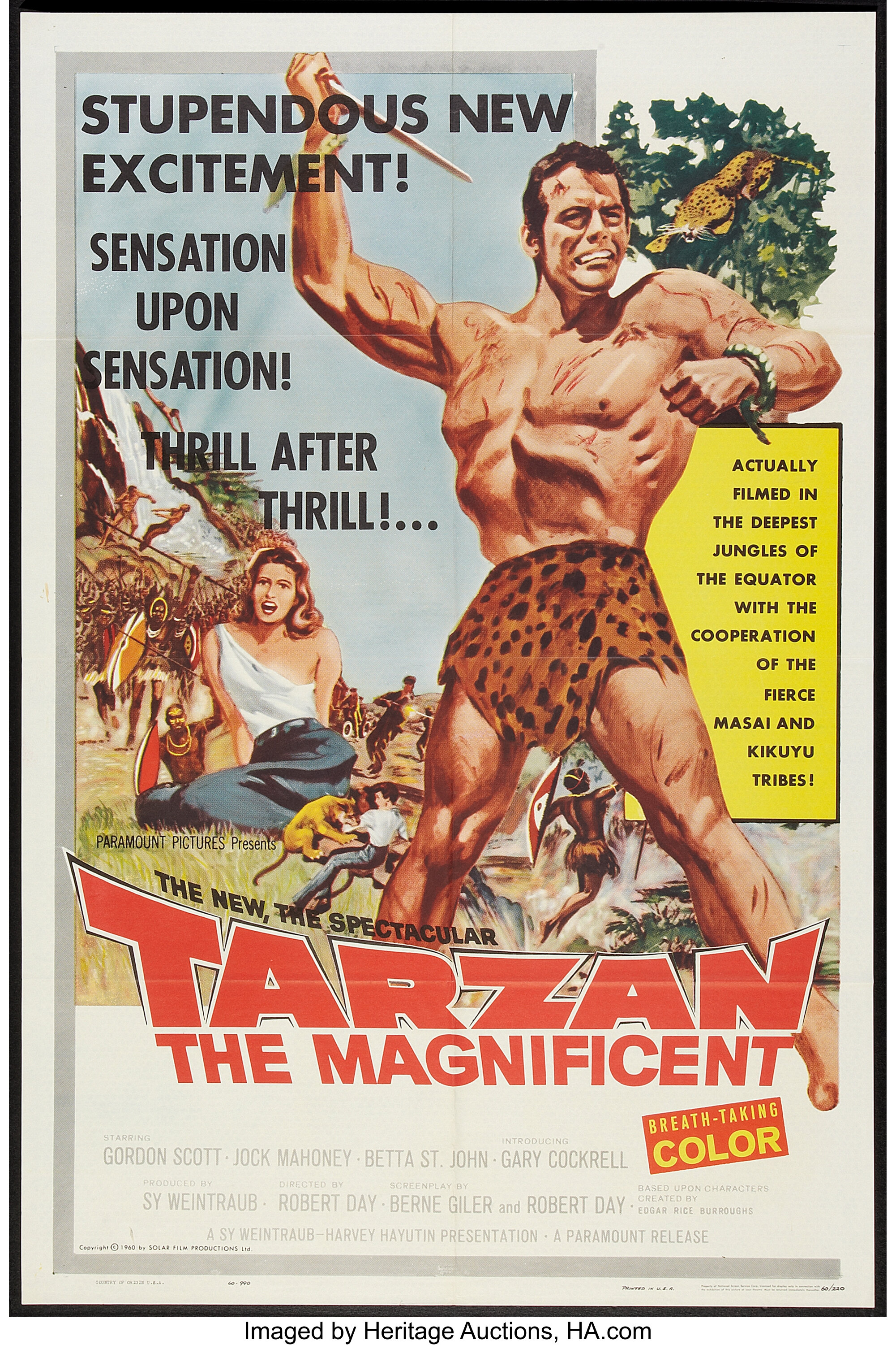 Tarzan the Magnificent (Paramount, 1960). One Sheet (27