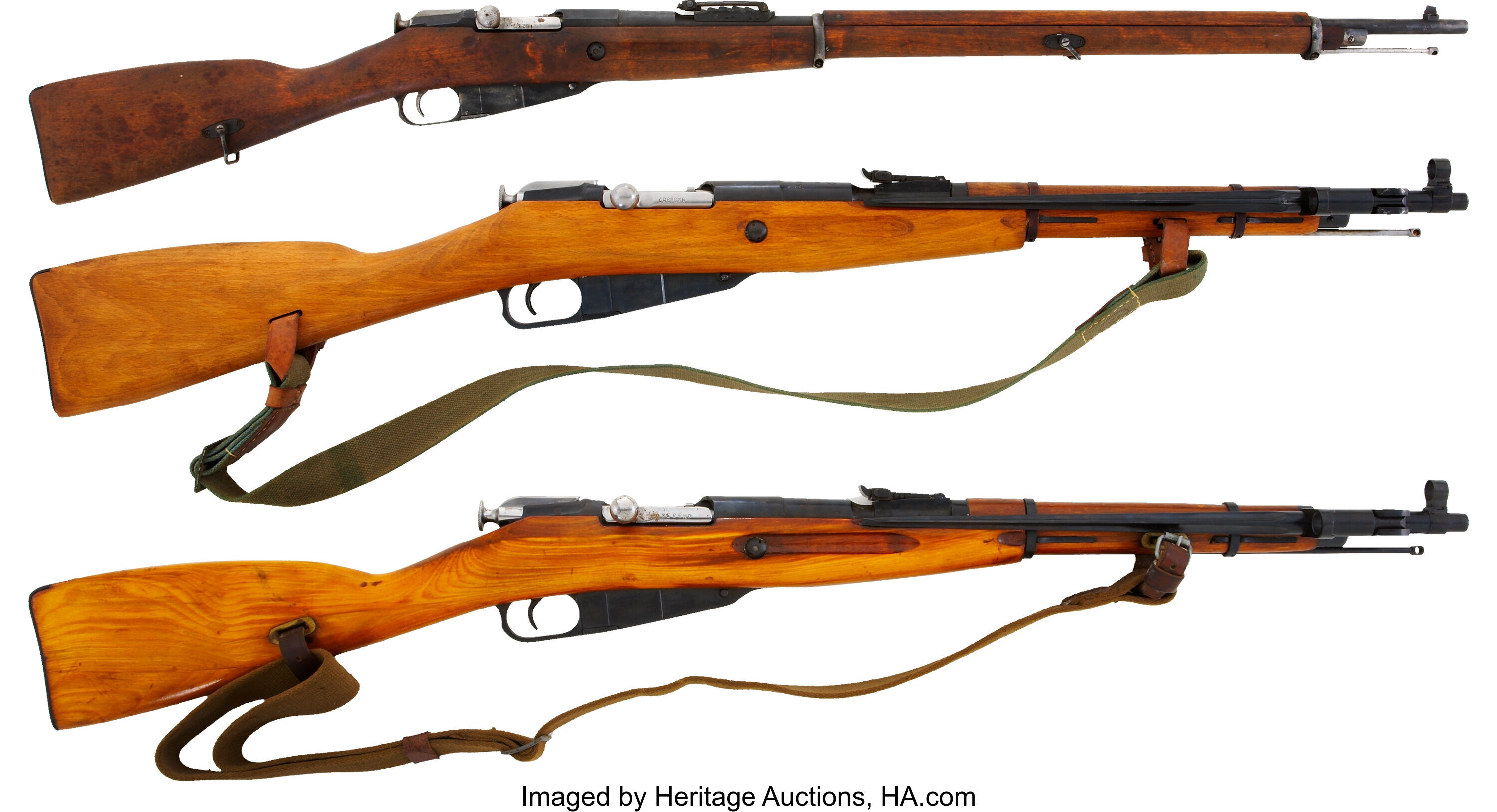 Group Of Three Mosin Nagant Rifles All Caliber 7 62 X 54r Lot Heritage Auctions