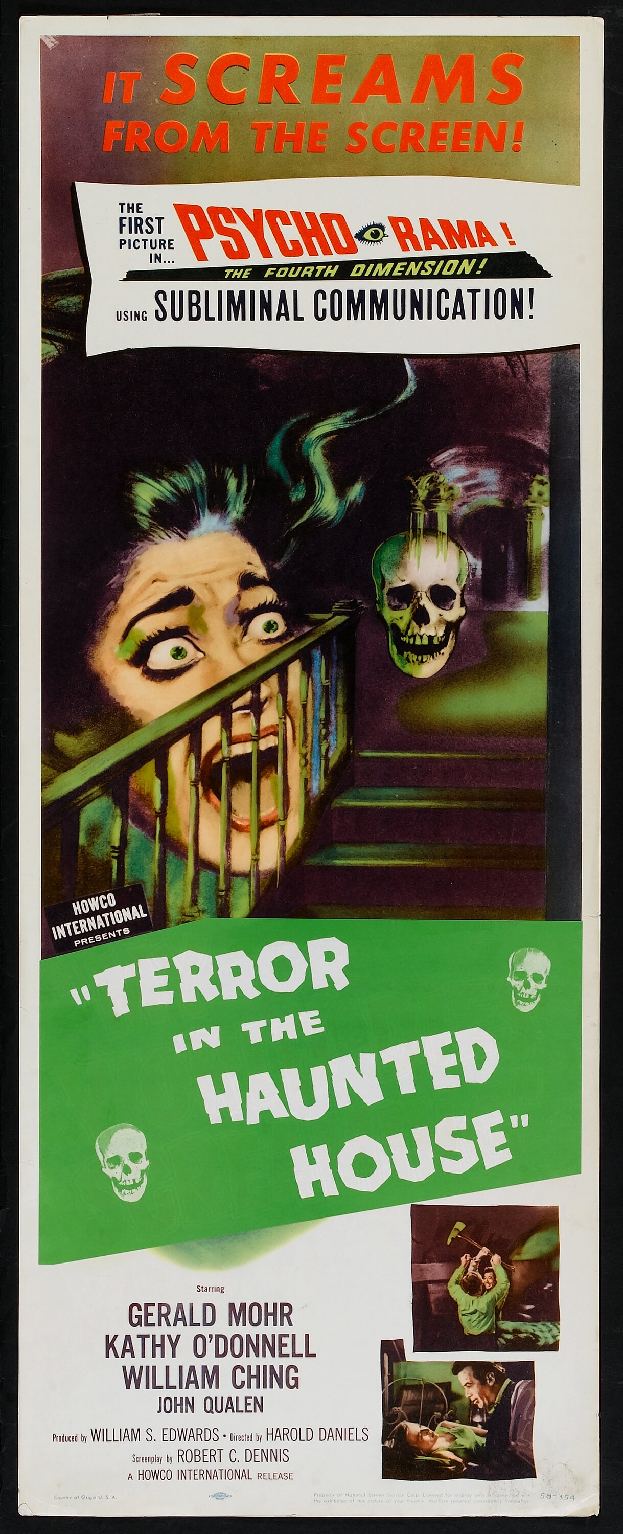 My World Dies Screaming (Howco, 1958). Insert (14