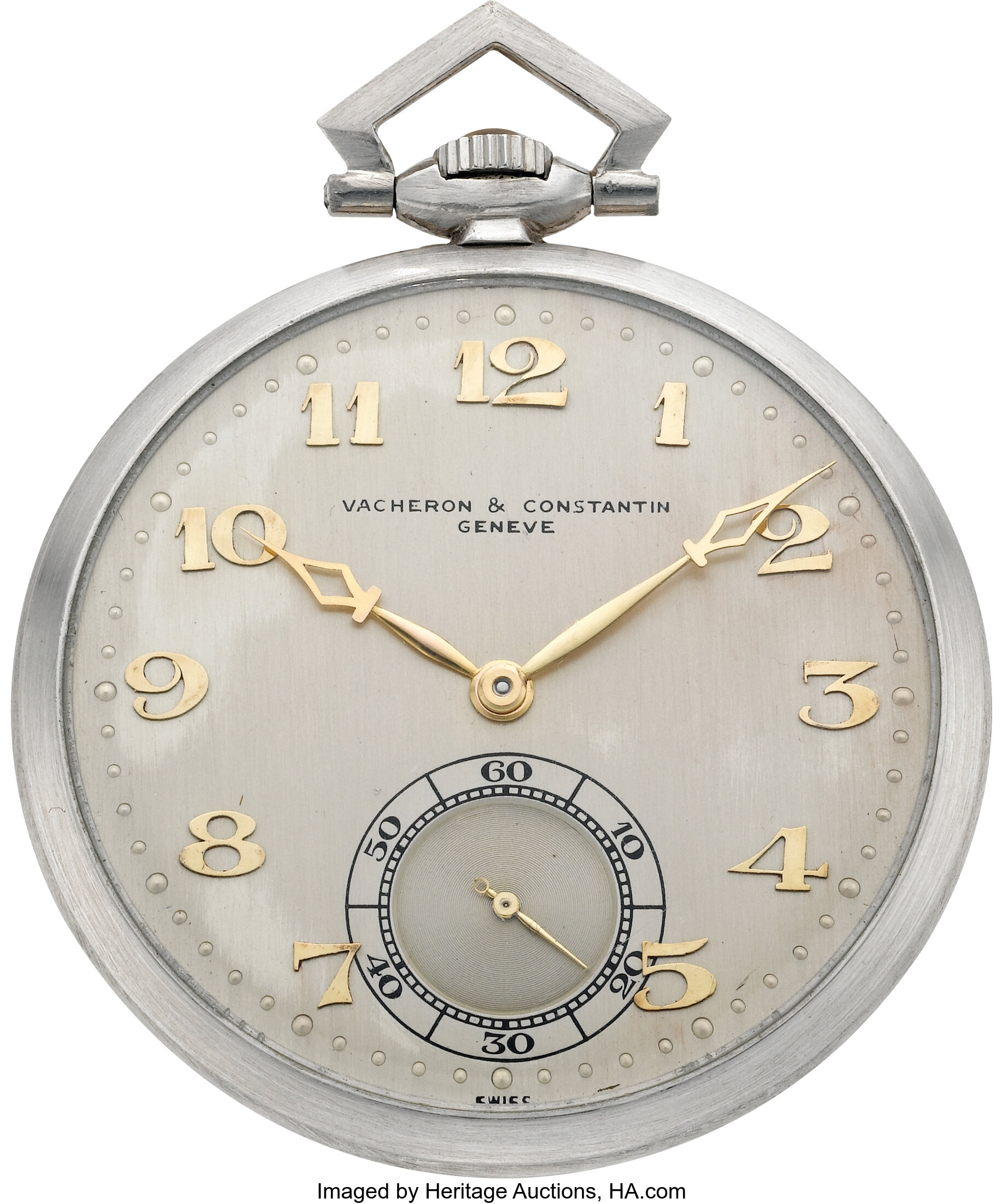 Vacheron Constantin Platinum Pocket Watch circa 1928. Lot