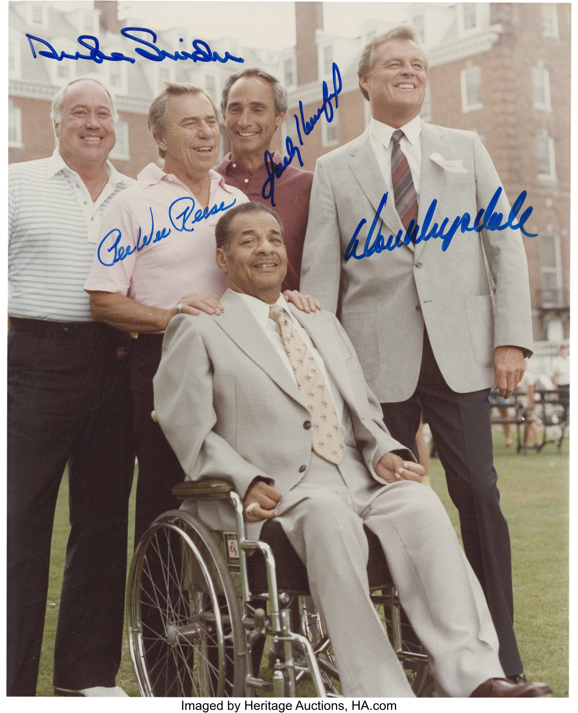 Dodgers Hall of Famers Signed Photograph.... Autographs Photos | Lot ...