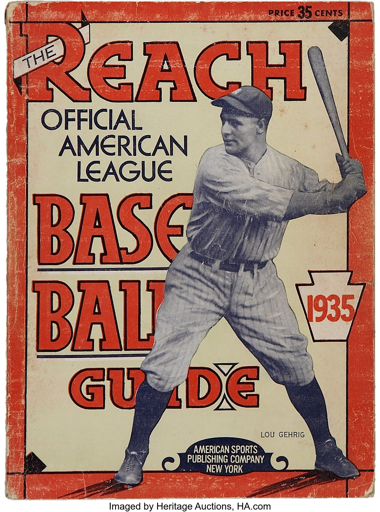 Circa 1940 Lou Gehrig Biography Advertising Pamphlet. Baseball