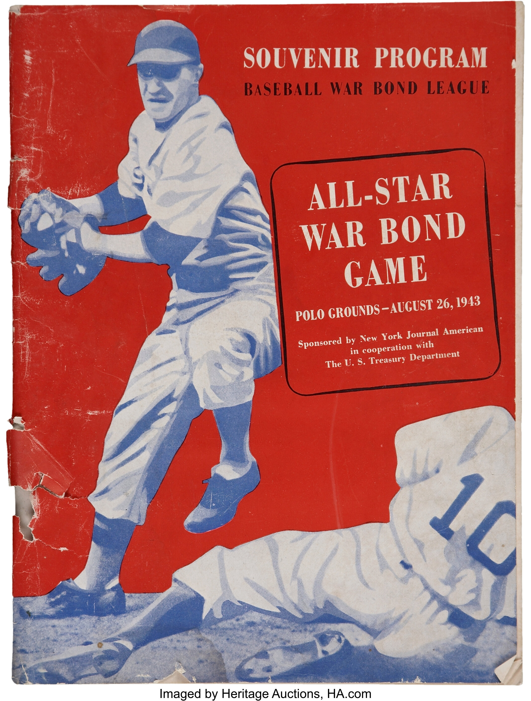 1943 War Bond Game Program Featuring Baseball Legends.... Baseball | Lot  #45097 | Heritage Auctions