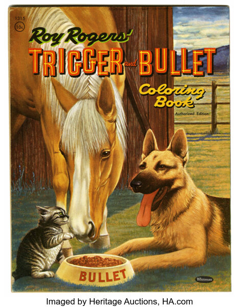 Roy Rogers Trigger And Bullet Coloring Book 1315 Whitman Lot 13642 Heritage Auctions