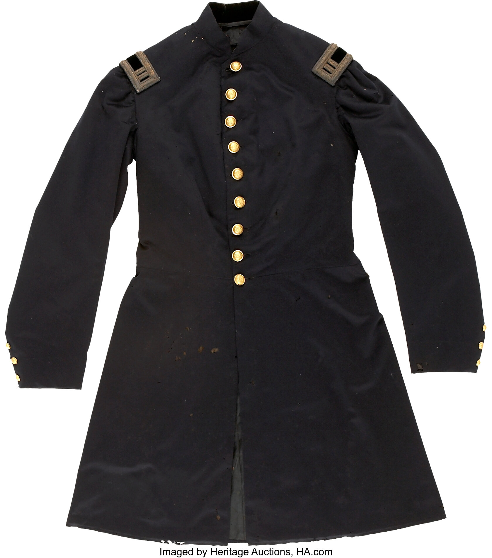 Nicely ID'd Civil War Officer's Frock Coat of Captain Henrie | Lot ...