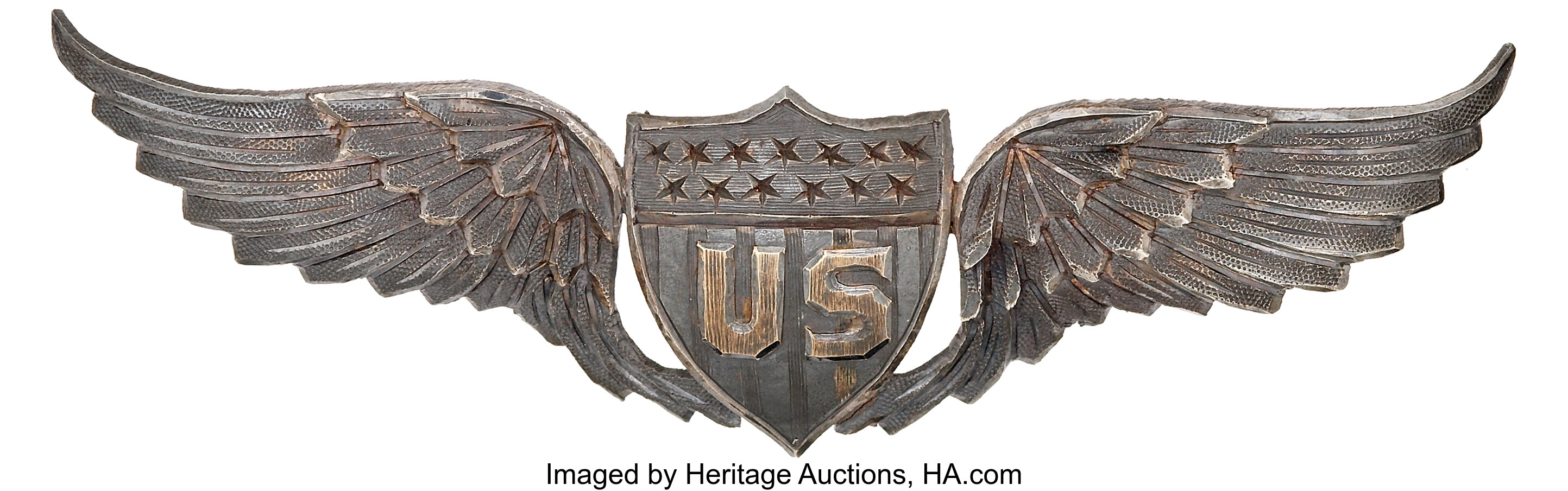 World War I: United States Army Air Service Sterling Silver Pilot