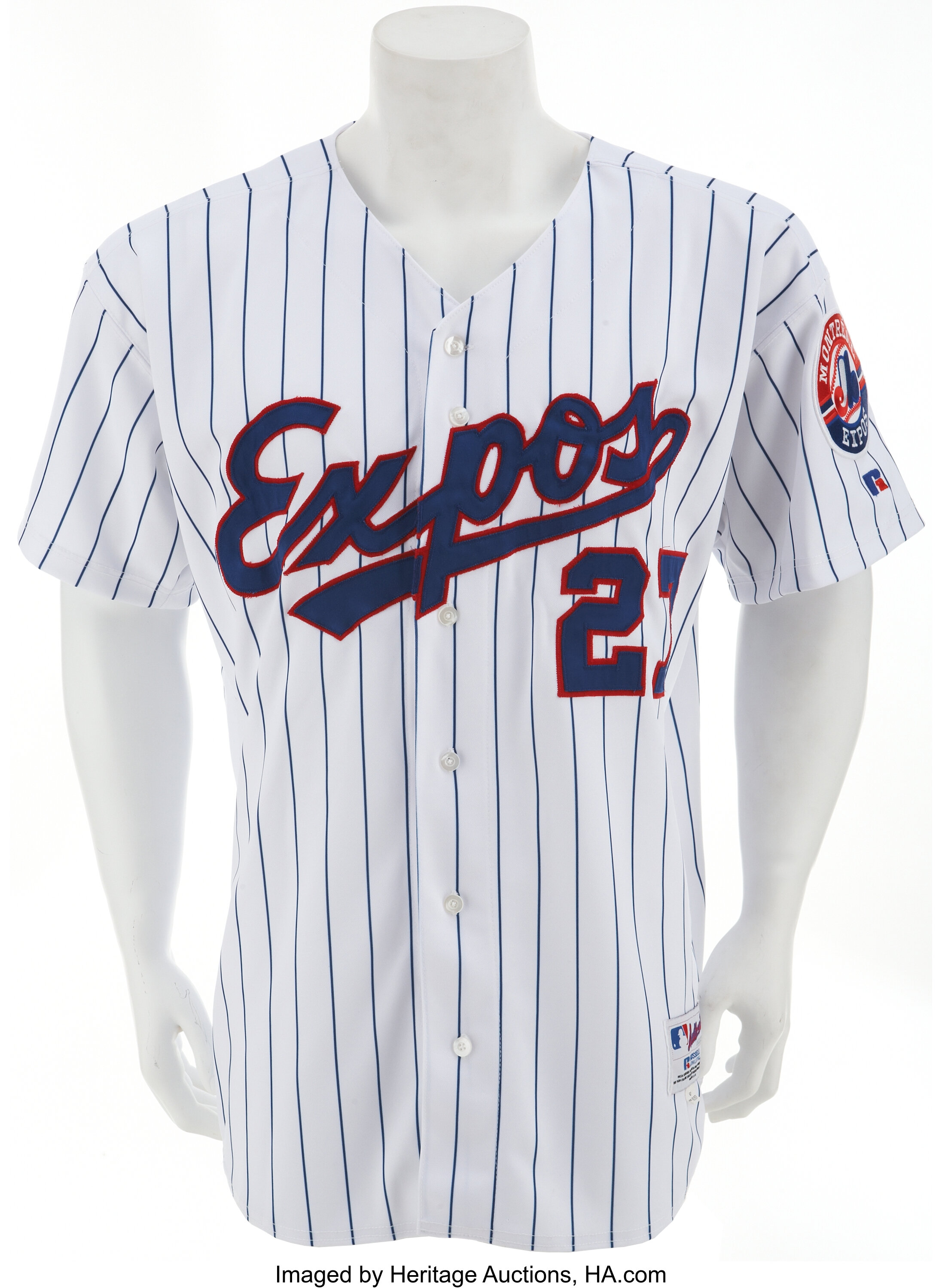 Circa 2001 Vladimir Guerrero Game Worn Montreal Expos Jersey