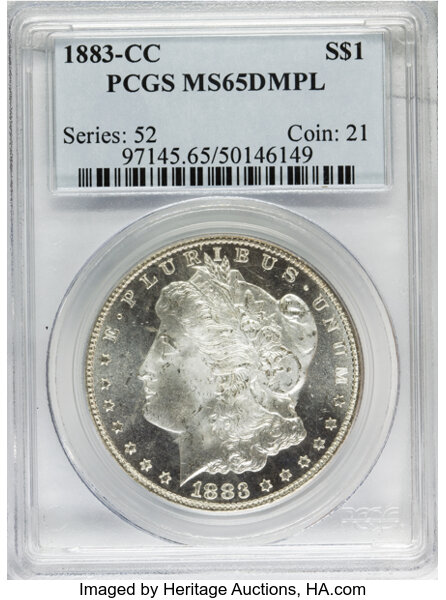 1883-CC Morgan Dollar CAC/PCGS MS65 DMPL - Deep Mirror Proof Like - Free  Ship US - The Happy Coin