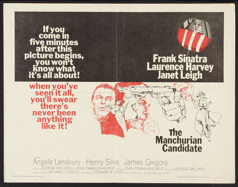 the manchurian candidate 1962 poster