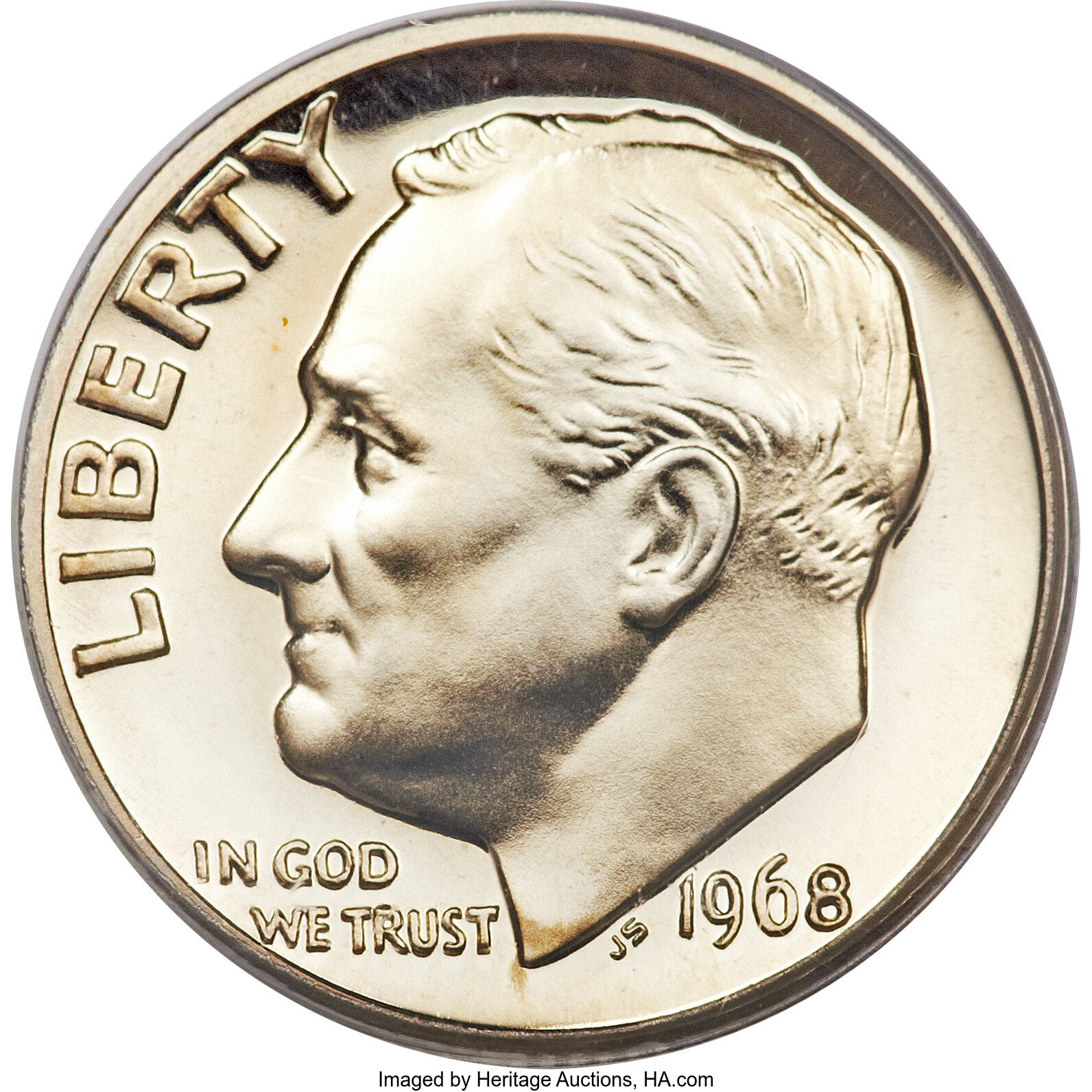 1968 10C No S PR67 PCGS. Proof Roosevelt Dimes | Lot #2495