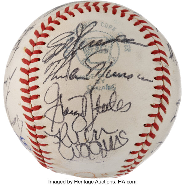 At Auction: Yankees Team Signed Balls All Featuring Thurman Munson