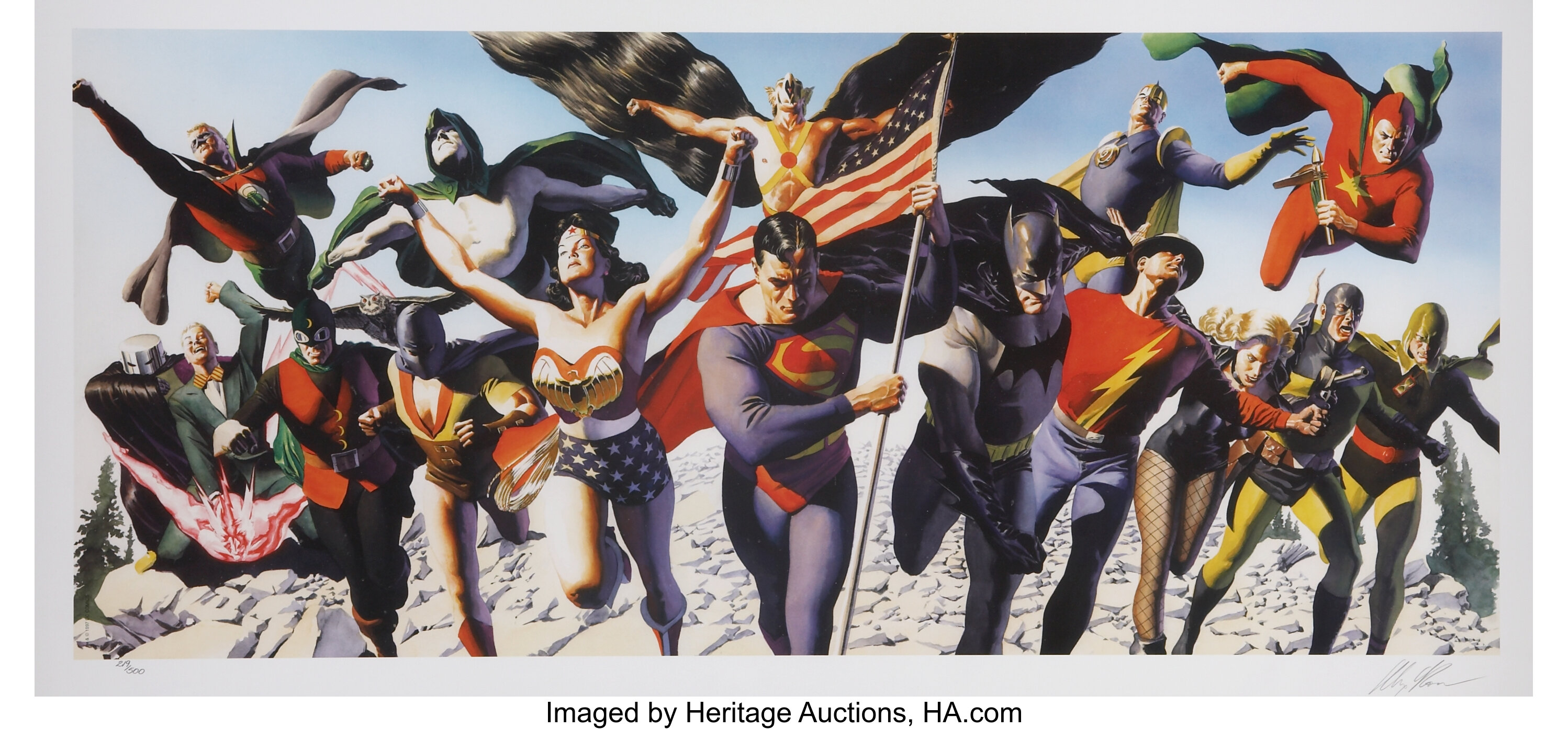 Alex Ross The Justice Society Of America The Golden Age Limited Lot Heritage Auctions